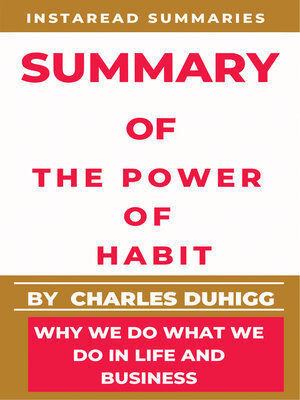 cover image of SUMMARY  OF  THE POWER OF HABIT